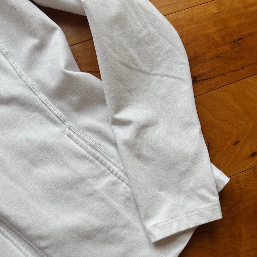 Beyond Yoga Women’s White Zip-Up Jacket Small - Picture 5 of 6